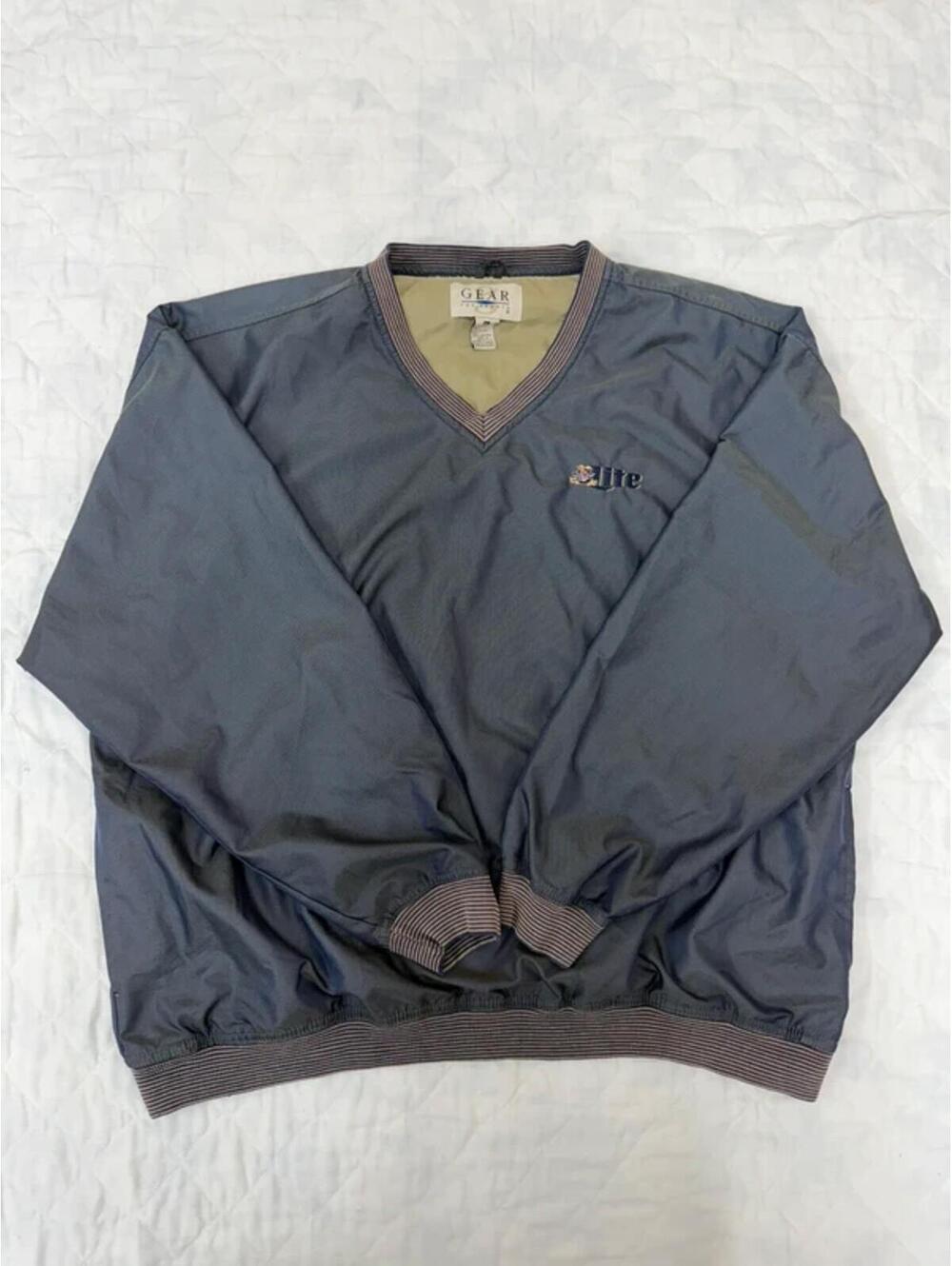 Vintage Gear For Sports Miller Lite Windbreaker Pullover